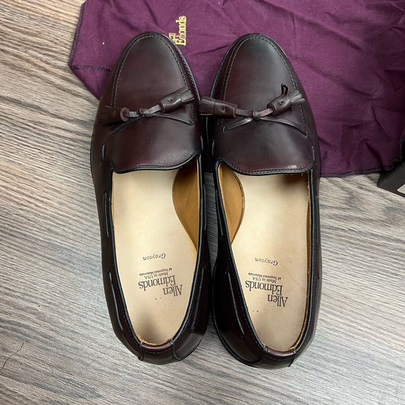 NEW Allen Edmonds Grayson Merlot Tassel Loafers 10 3E - Picture 6 of 11